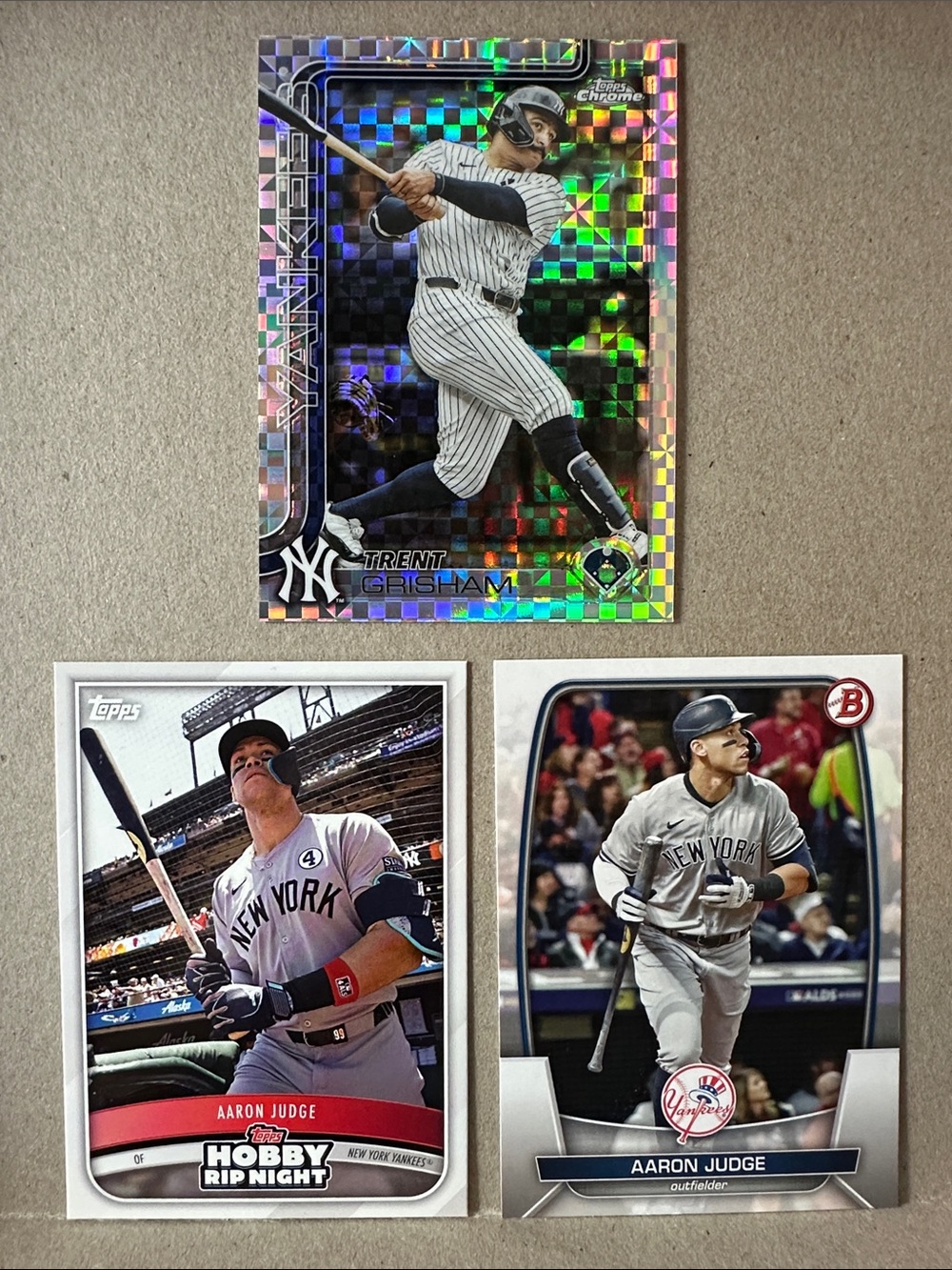George Lombard Jr Rookie +3 Jasson Dominguez Rookies + Aaron Judge Yankees - Picture 8 of 15